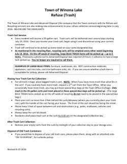 Town of Winona Lake Refuse (Trash)