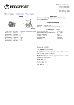Round Cable - Two Screw