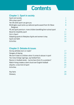 Sport and ethnicity - Independence Educational Publishers