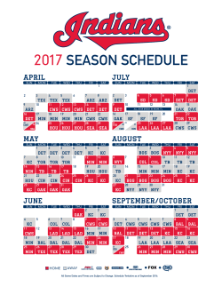 2017 season schedule
