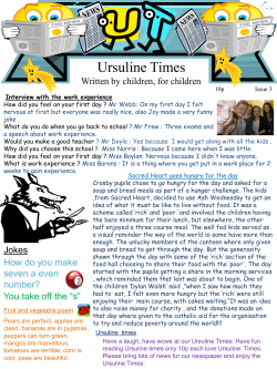 Ursuline Times - Ursuline Catholic Primary School