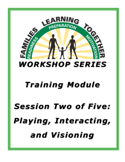 Training Module Module Session Two of Five :: Playing, Interacting