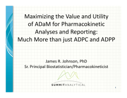 Maximizing the Value and Utility of ADaM for Pharmacokinetic