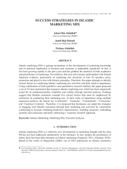 success strategies in islamic marketing mix