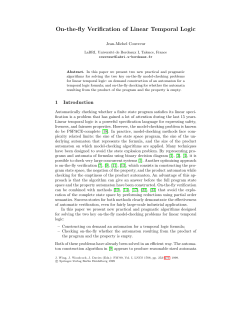 On-the-fly Verification of Linear Temporal Logic