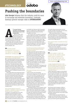 Gaming Industry Could Do More To Encourage Innovation