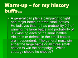 Section 6.3 General Probability Rules