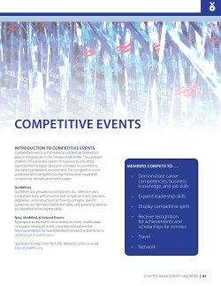 competitive events - FBLA-PBL