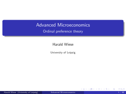 Advanced Microeconomics