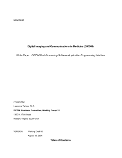 Digital Imaging and Communications in Medicine