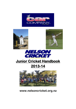 Junior Cricket Handbook