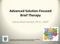 Advanced Training in Solution-Focused Therapy