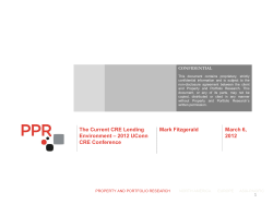 The Current CRE Lending Environment