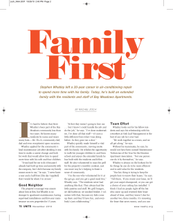 Family First - UNITS November, 2010