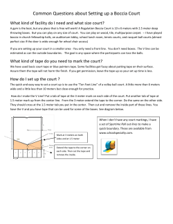 Common Questions about Setting up a Boccia Court