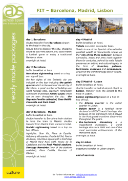 FIT &ndash; Barcelona, Madrid, Lisbon
