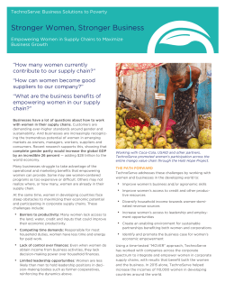 Stronger Women, Stronger Business