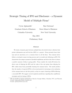 a Dynamic Model of Multiple Firms
