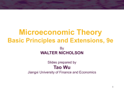 The Economic Theory of Value