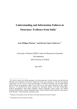 impact assessment report of the health micro-insurance