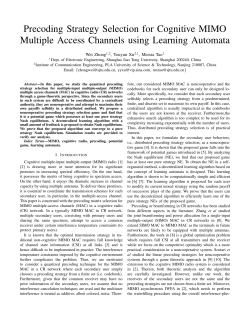 Precoding Strategy Selection for Cognitive MIMO Multiple Access
