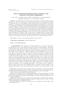 Local Search Heuristics for k-median and Facility Location Problems