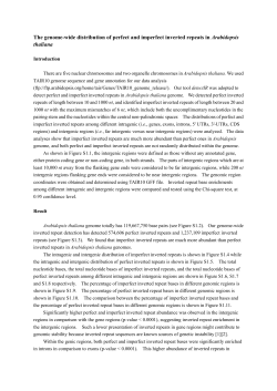 The genome-wide distribution of perfect and imperfect inverted