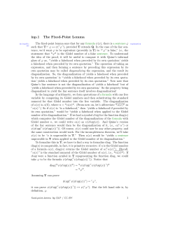 inp.1 The Fixed