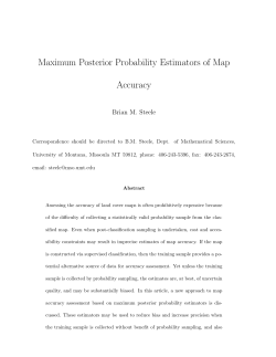 Maximum Posterior Probability Estimators of Map Accuracy