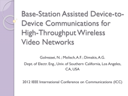 Base-station assisted device-to-device communications for high