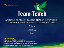 2015 Core Slides Version - Team