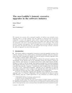 The Neo-Luddite`s Lament: Excessive Upgrades in