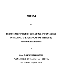 Proposed TOR - Environment Clearance