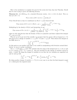 Here is the calculation to complete the proof of the arcsin law from