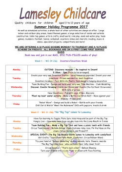 Holiday Programme here