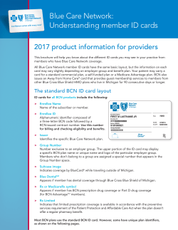 BCN member ID card brochure - BCN e-referral