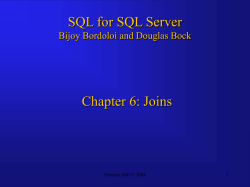 JOINS and the FROM Clause Contd.