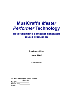 MusiCraft`s Master Performer Technology