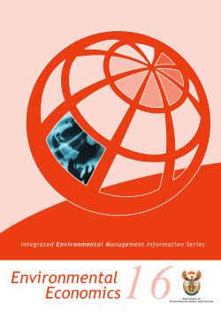 Environmental Economics - Department of Environmental Affairs