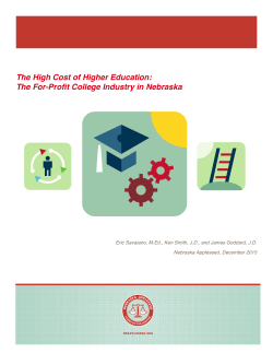 The High Cost of Higher Education: The For