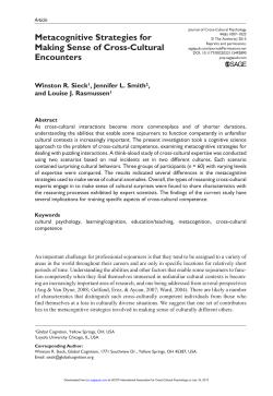 Metacognitive Strategies for Making Sense of