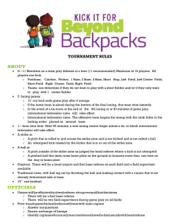2016 Tournament Rulebook