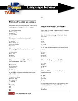 TABE Language Review