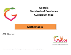 Type Grade Here - Georgia Mathematics Educator Forum