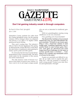 Don`t let gaming industry sneak in through computers