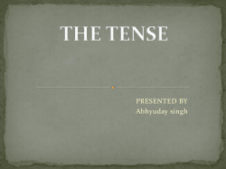 Past Tense - WordPress.com