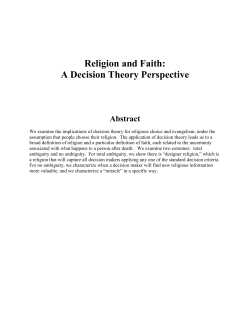 Is it Rational to Believe in God