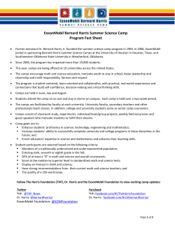 ExxonMobil Bernard Harris Summer Science Camp