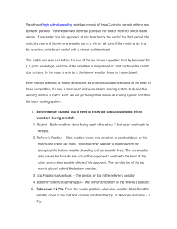 Sanctioned high school wrestling matches consist of three 2