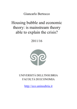 Housing bubble and economic theory: is